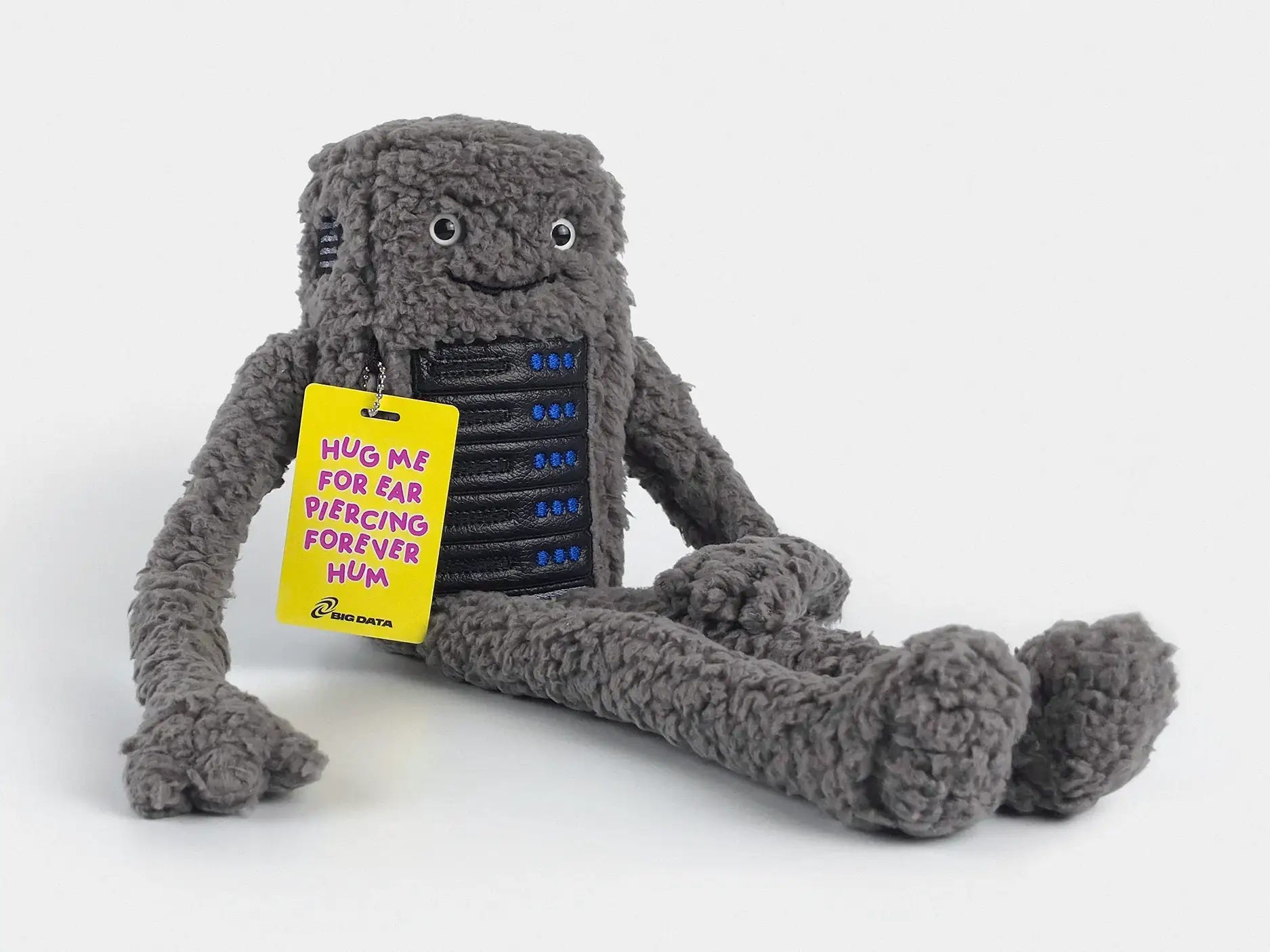 This sold-out plushie emits the grating hum of a real-life data center ...