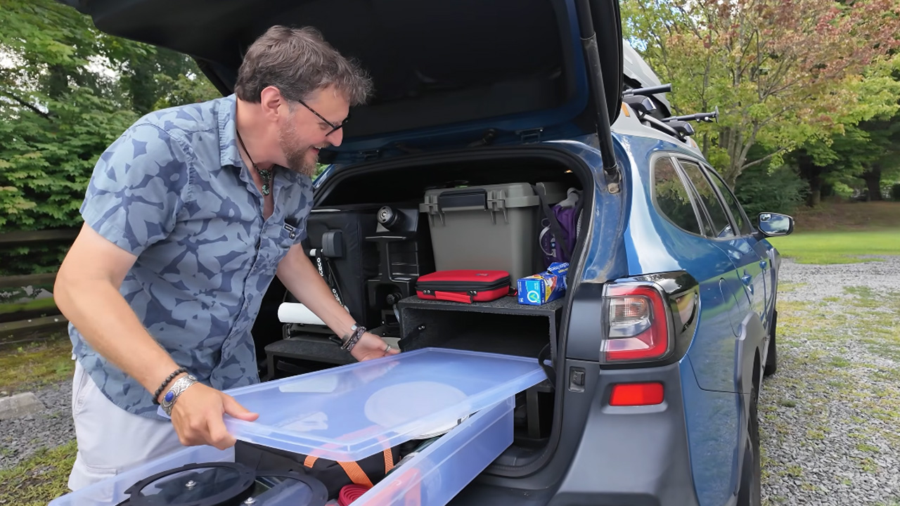 Smart daily driver SUV transforms into complete stealth camper rig