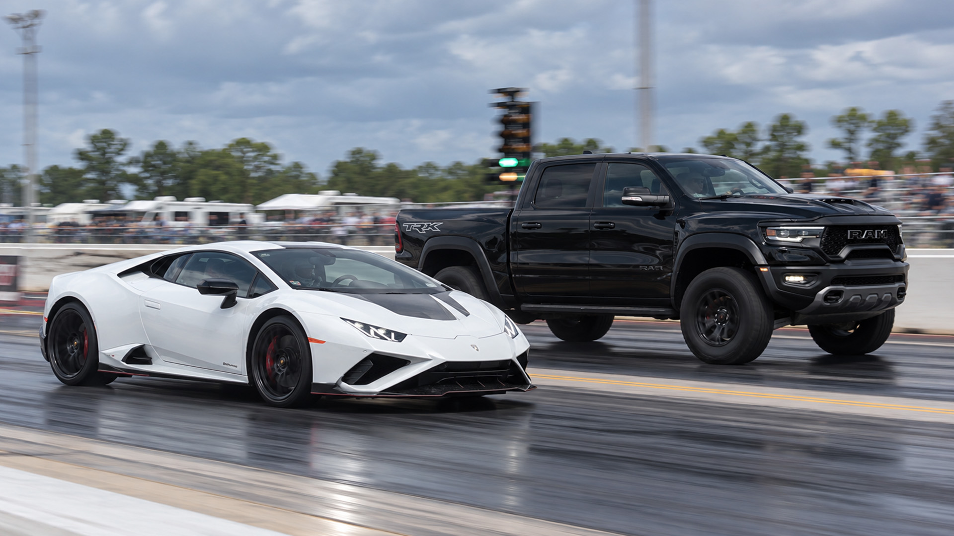 Is 1,000HP enough for a TRX to beat Lamborghini in drag race?