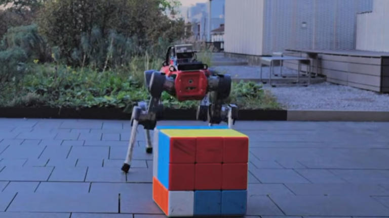 Watch: Four-legged robot solves giant Rubik’s cube without using hands