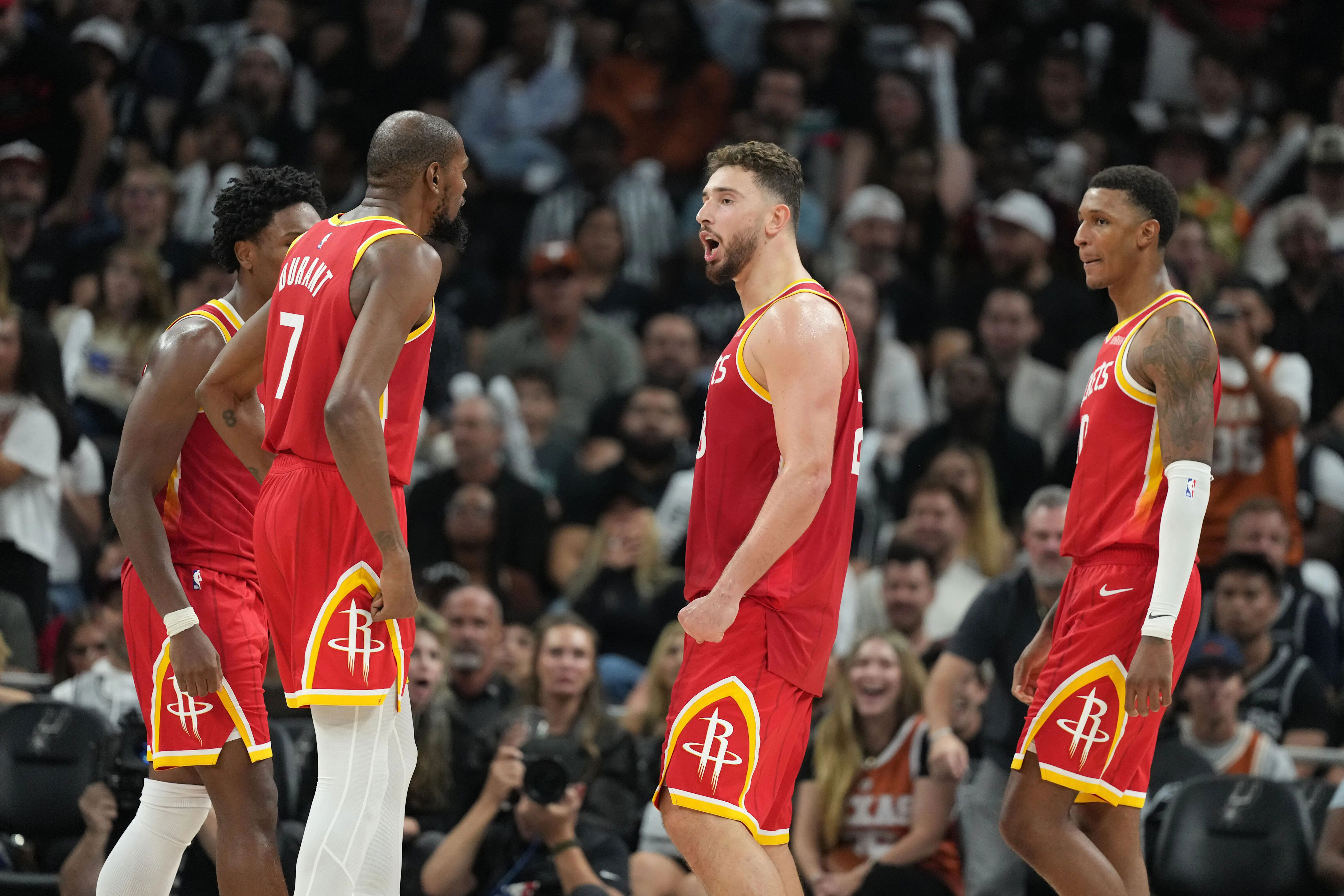 Rockets-Spurs: Thompson block & Sengun buckets put Houston back in business