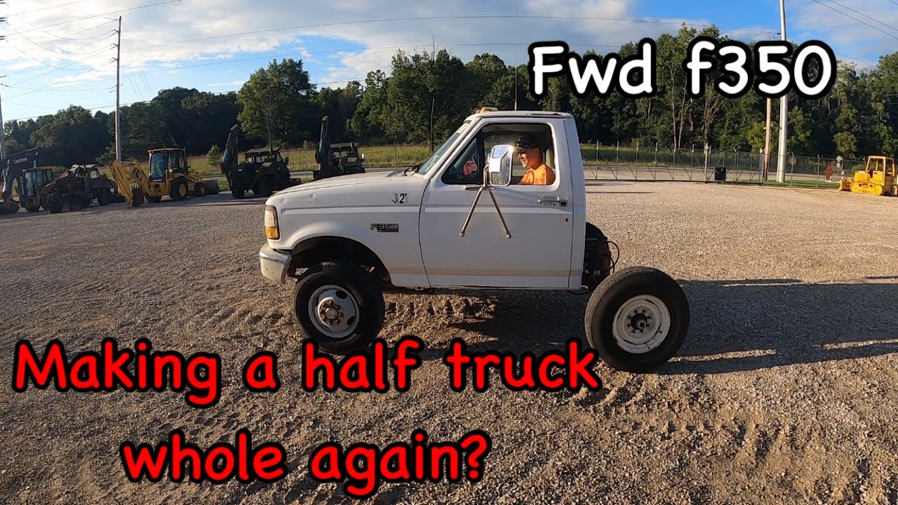 Making a truck that was cut in half run and drive again? Ford F-350