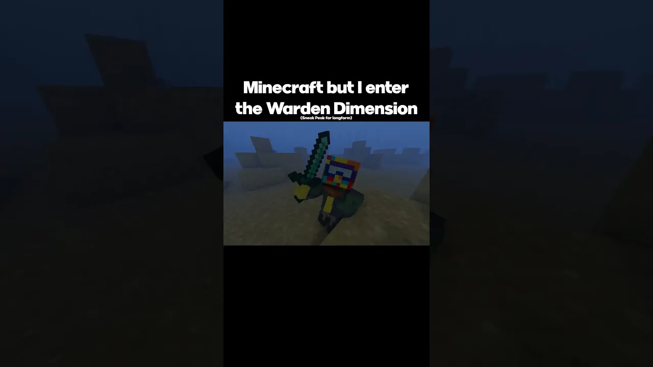 Minecraft but I enter the Warden dimension (last key Warden)