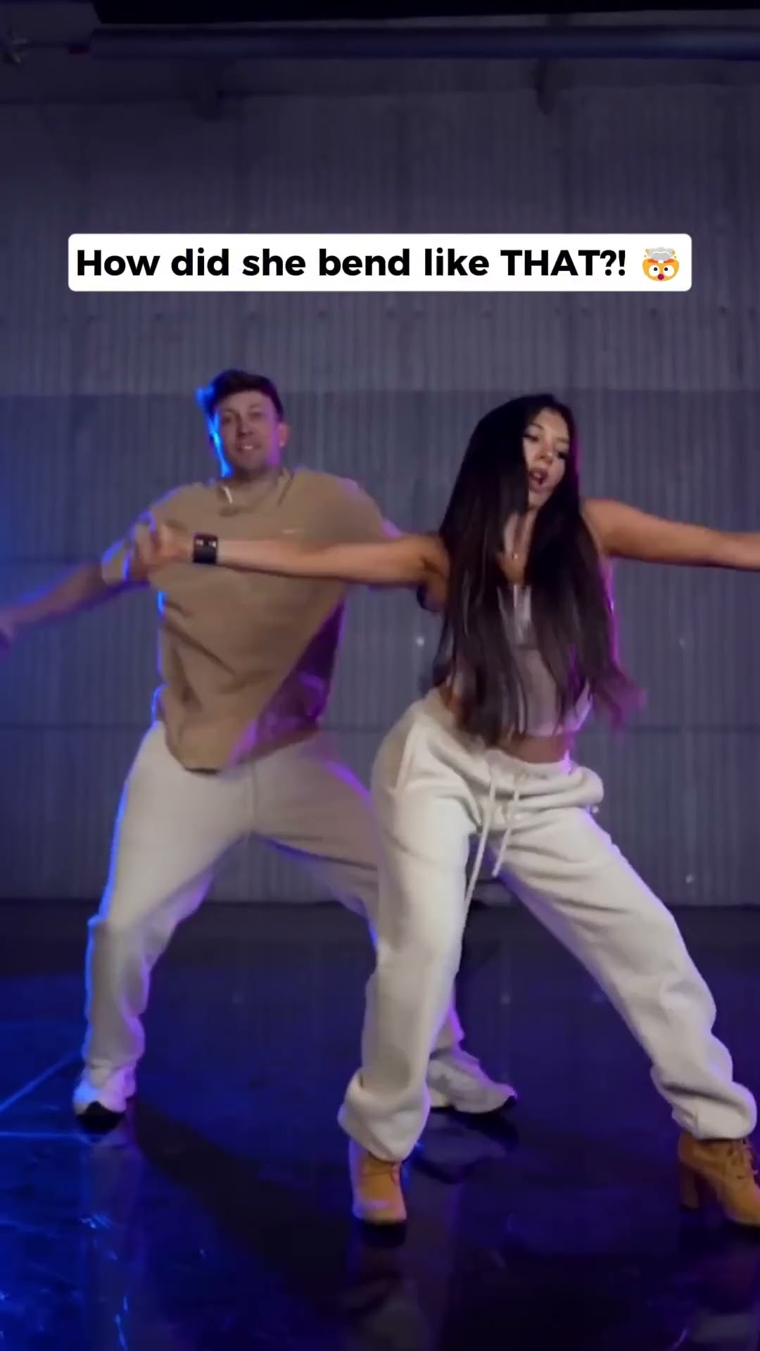 Incredible dance flexibility!