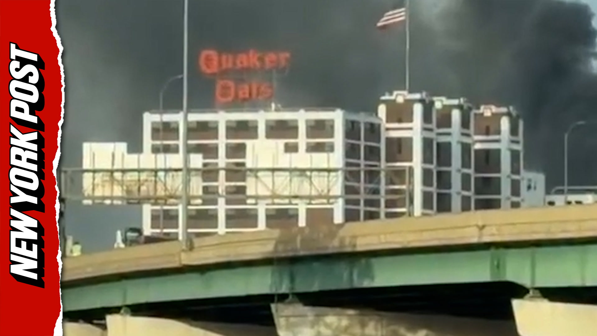 Massive fire and explosion shake Quaker Oats factory in Iowa
