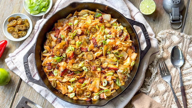 Skillet cowboy cabbage recipe
