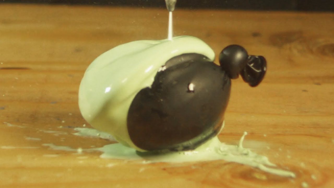 Oobleck non-Newtonian fluid vs 60,000 PSI waterjet