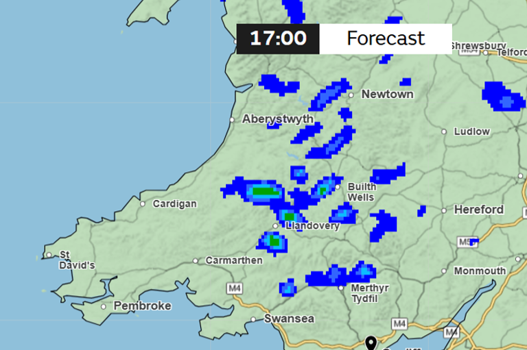 Met Office weather maps show when the next heavy rain is set to hit Wales
