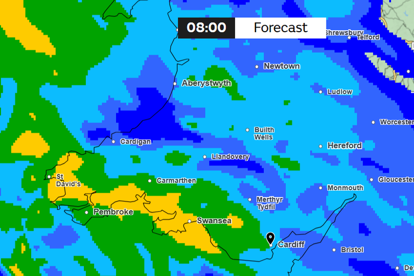 Met Office weather maps show when the next heavy rain is set to hit Wales