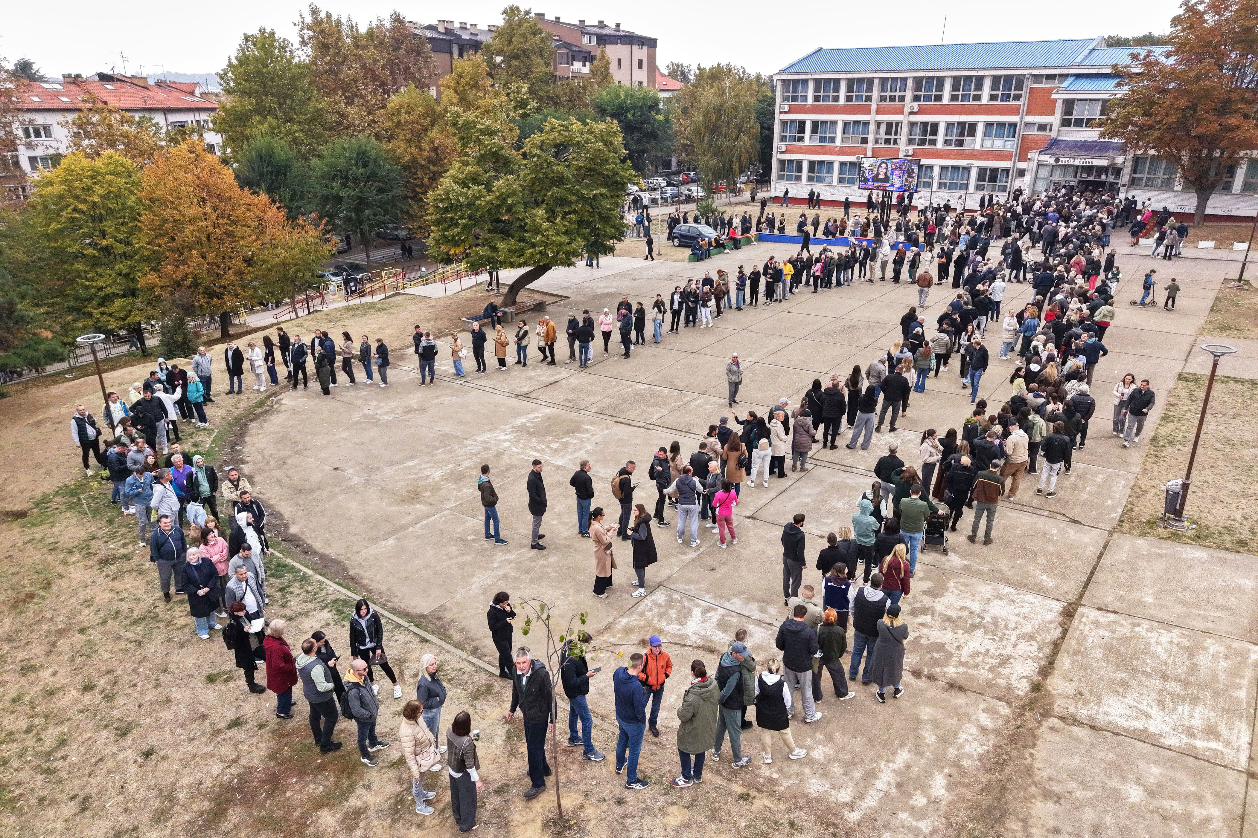 Serbs flood polls with Vucic's reign on the line