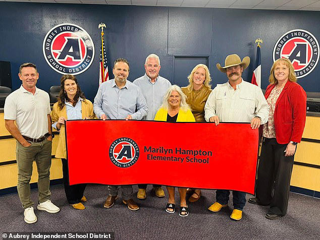 Texas woman breaks down in tears as elementary school is named in her honor