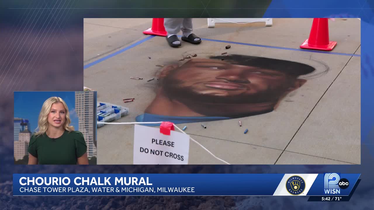Milwaukee mural honors Brewers' Jackson Chourio during World Series