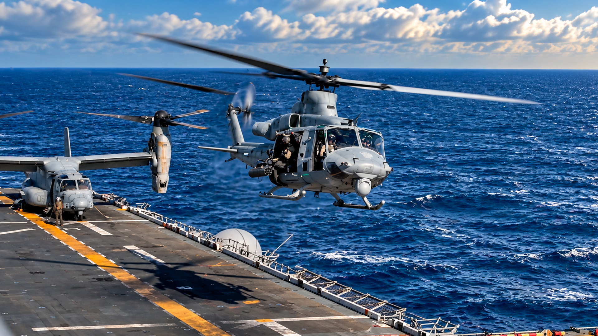 MH-60S Seahawk supports marine training aboard USS Makin Island