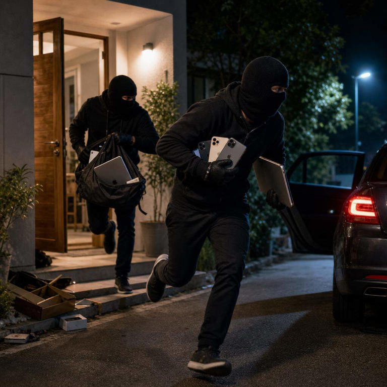 Thieves make off with iPhones, laptops worth Rs 1cr