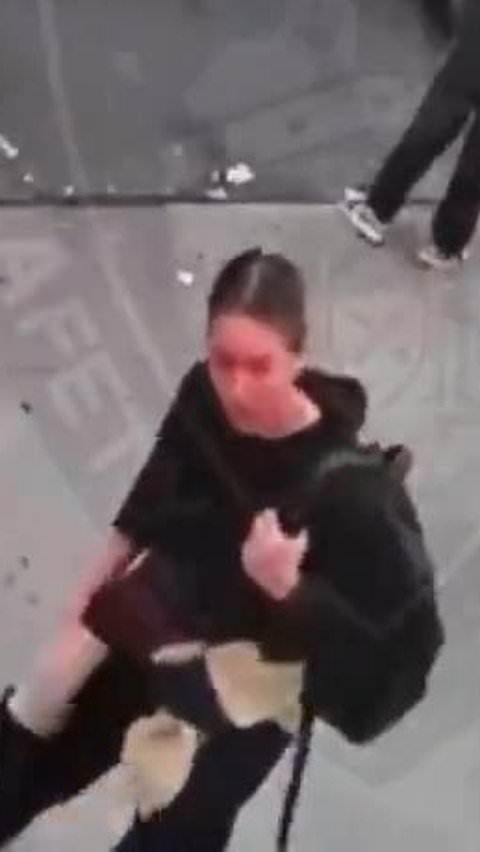 Moment woman appears to stab Jewish man with a syringe