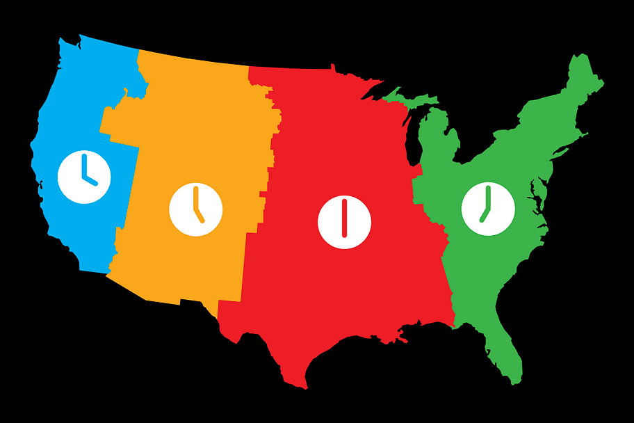 When the sun will set across the US on November 1, mapped