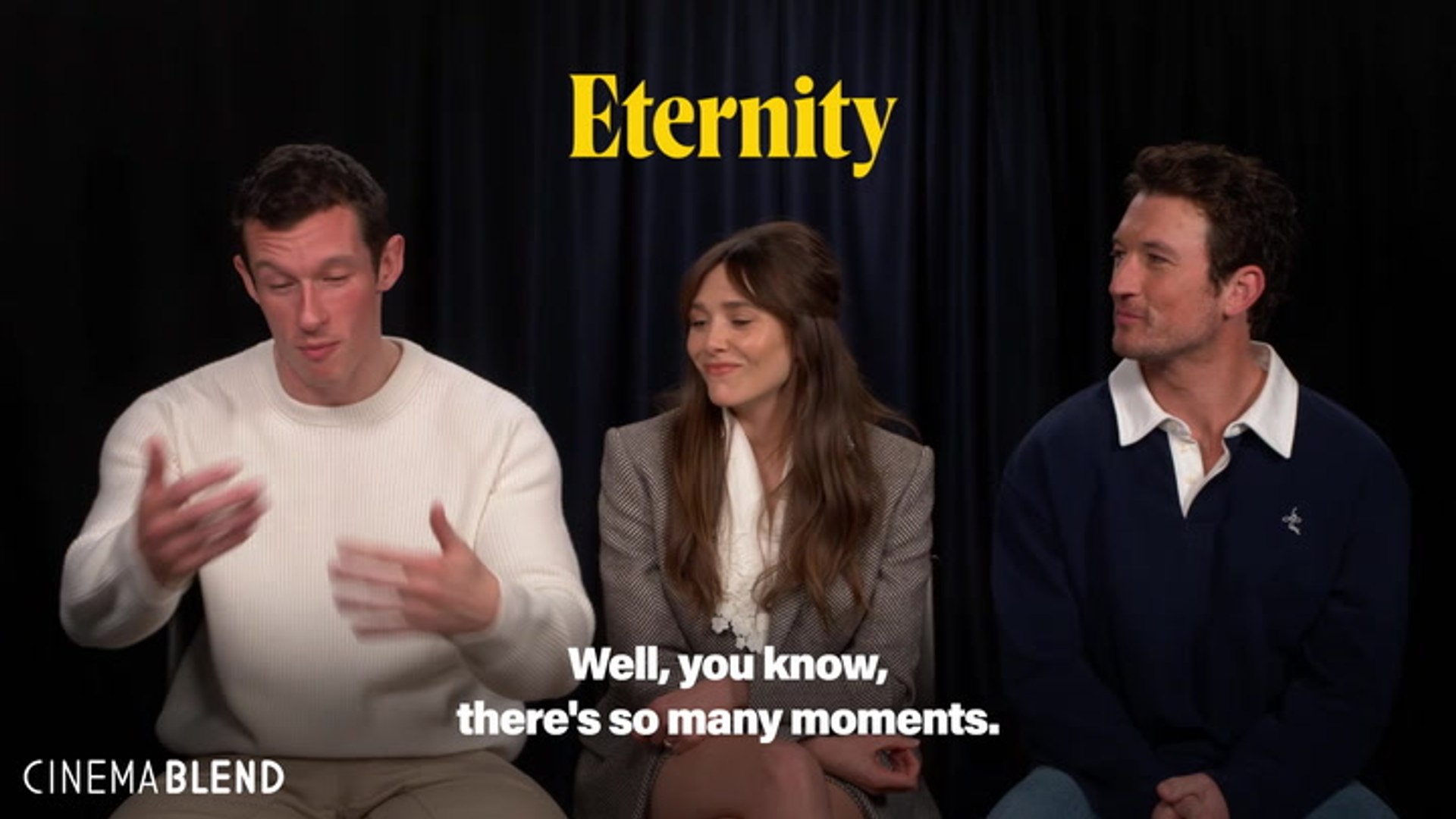 Elizabeth Olsen, Miles Teller & Callum Turner on real-life romance