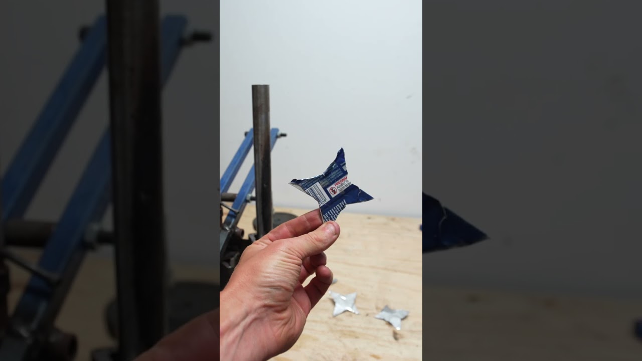 I made star ornaments from metal cans