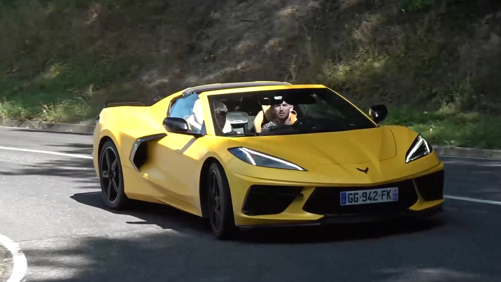 A Corvette Stingray rolls out with classic American muscle