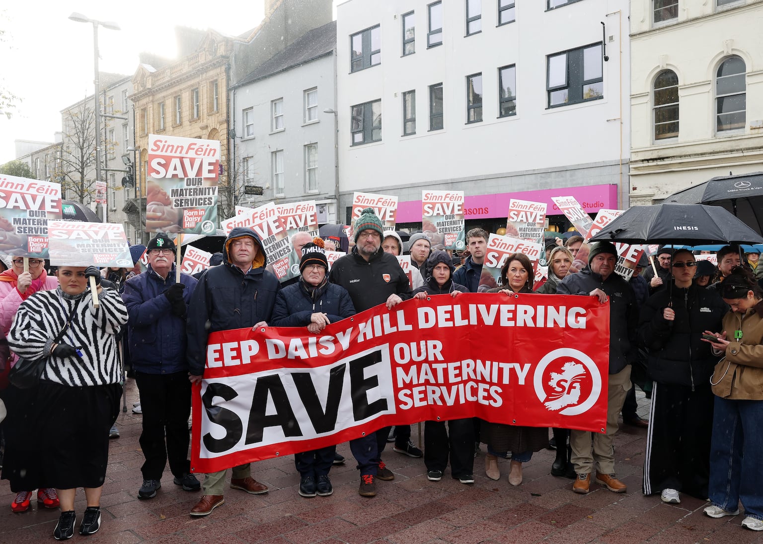 Daisy Hill Hospital rally hears calls to save maternity services