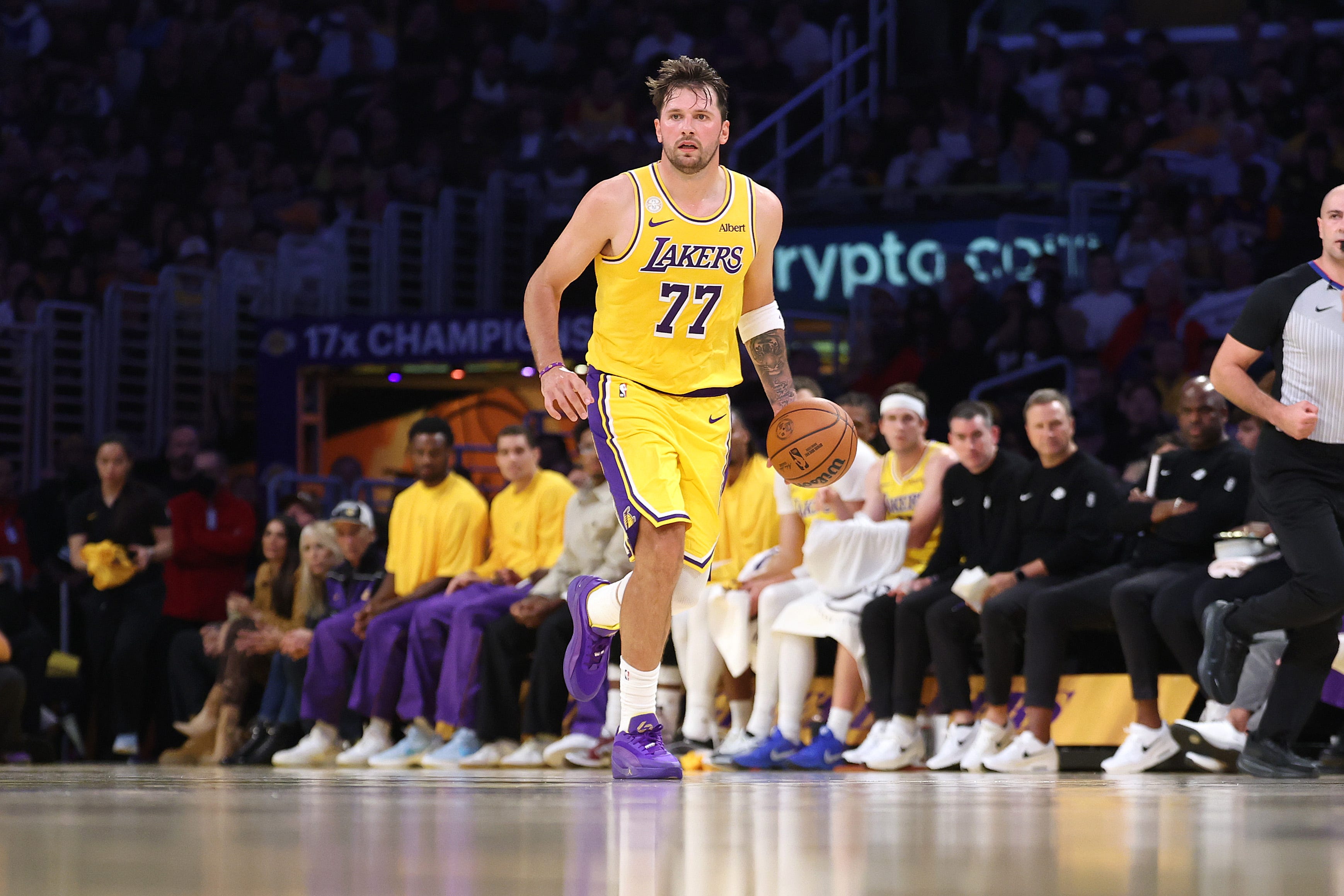 Luka Doncic shoots Lakers past Jazz, sets new franchise record