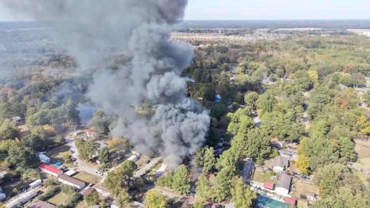3 homes damaged, 2 firefighters hospitalized after large Fayette County fire