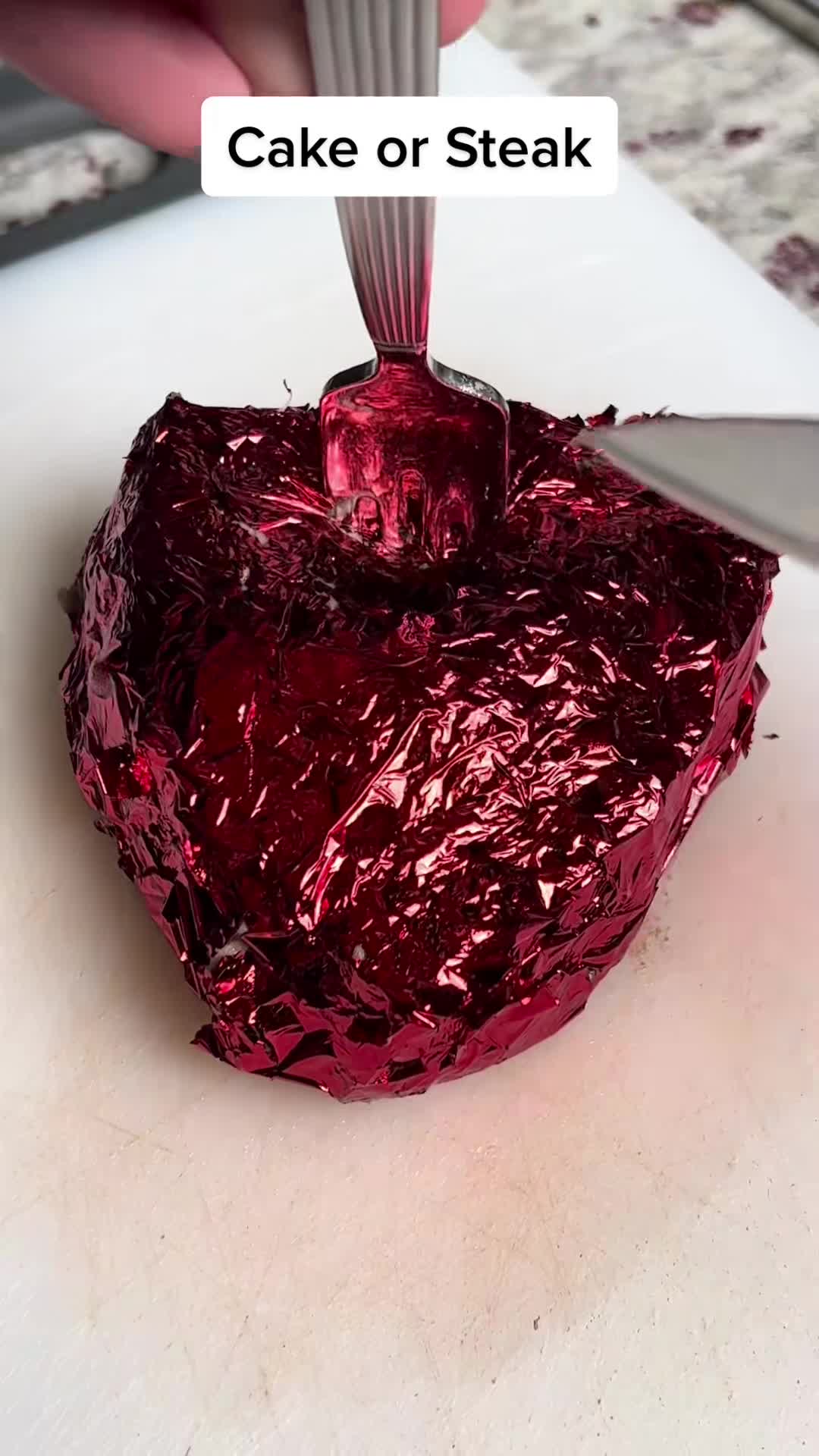 Red velvet cake or microwaved steak?