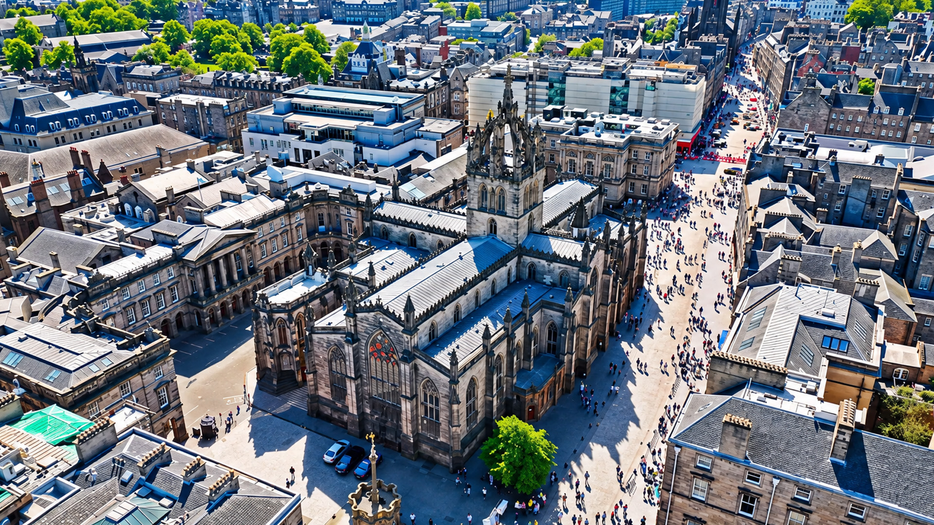 Medieval architecture defines Edinburgh's famous Royal Mile