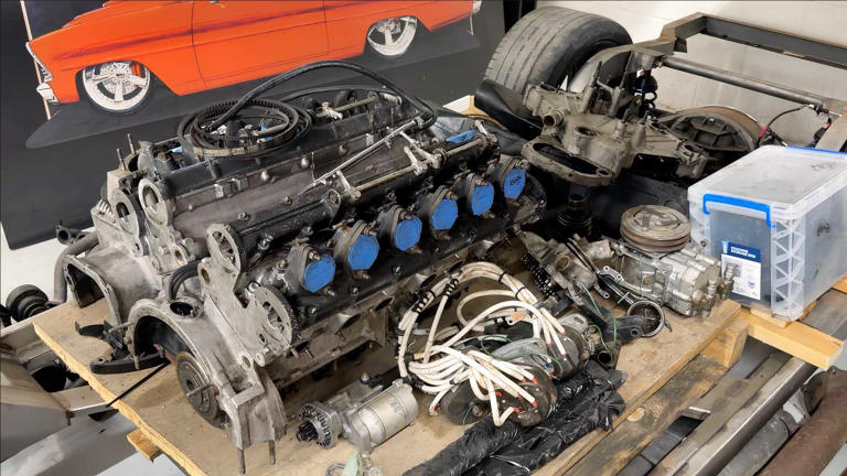This Ferrari V12 is headed for a classic Ford Mustang, but it needs ...