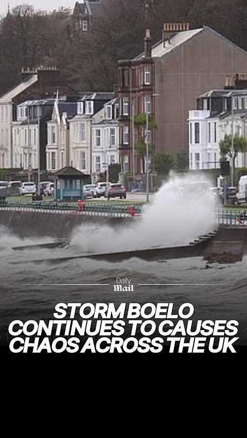 Storm Boelo continues to cause chaos across Britain