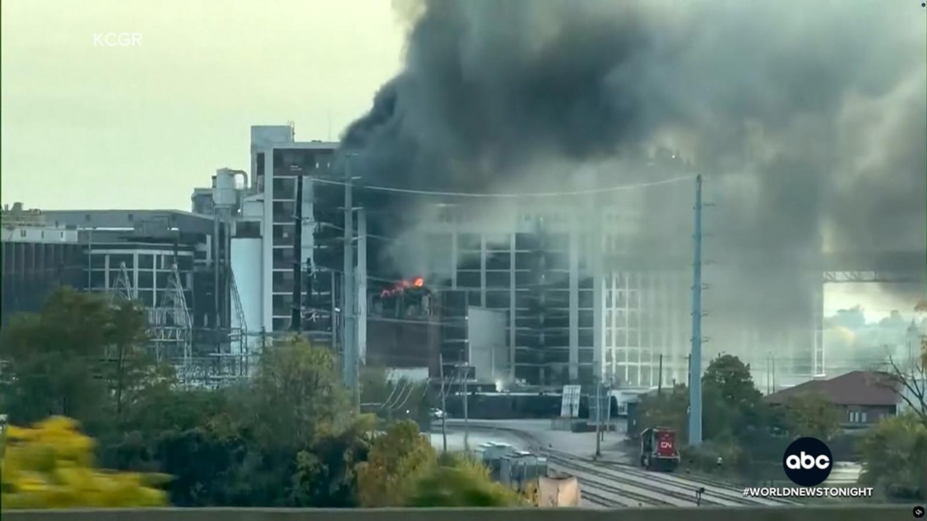 Explosion at Quaker Oats plant