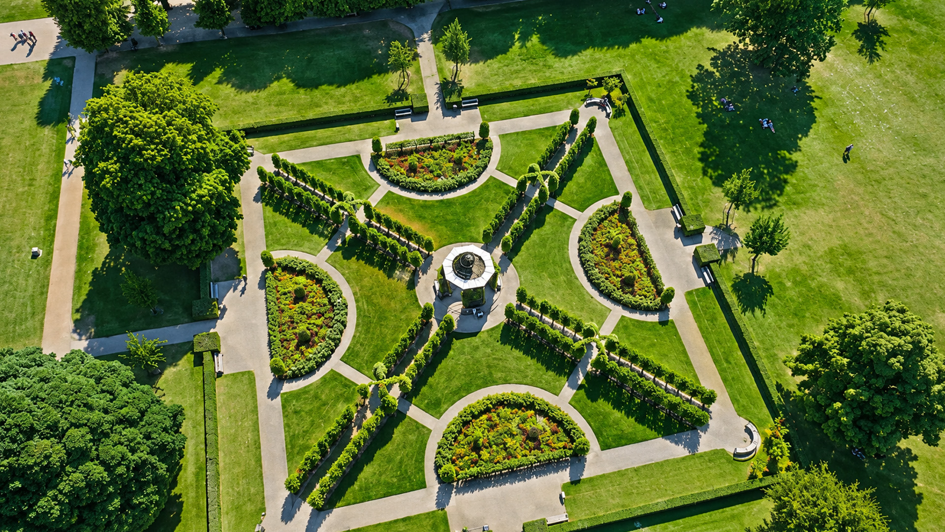 How are these garden hedges shaped so precisely?
