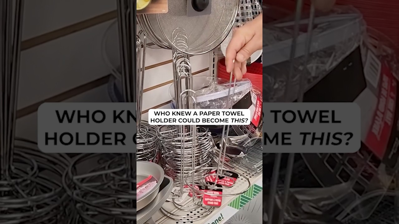 Grab 4 Dollar Tree paper towel holders for this genius living room idea ...