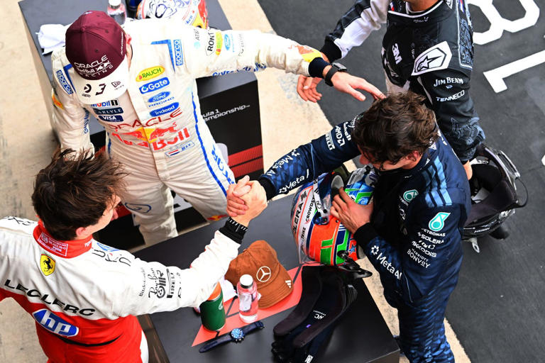 Kimi Antonelli has one hand on the F1 trophy