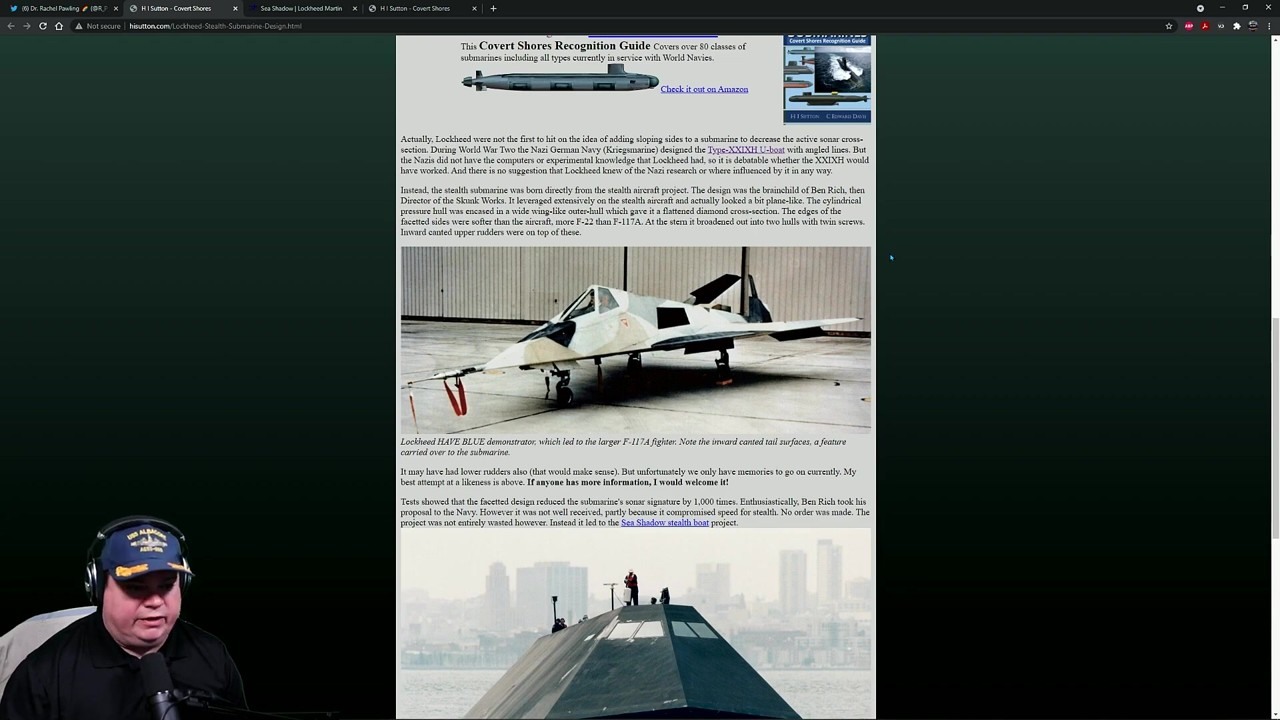 Throwback to Lockheed Skunk Works' active sonar stealth submarine proposal