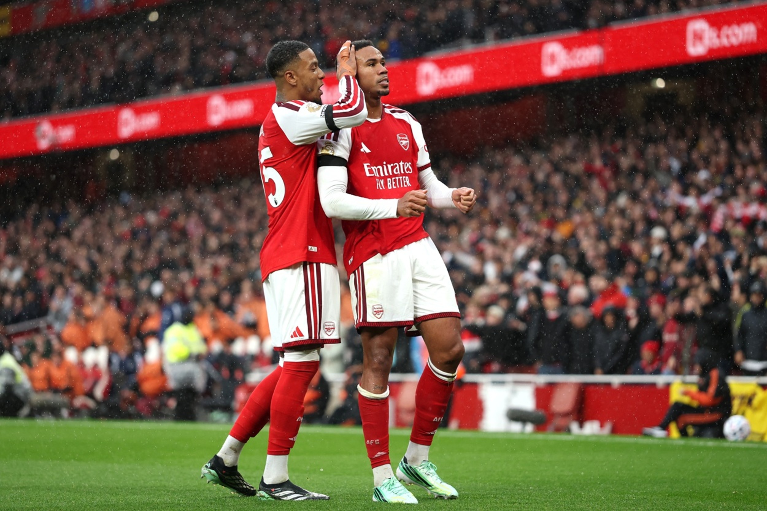 Arsenal’s Gabriel celebrates landmark appearance with a goal and a smile