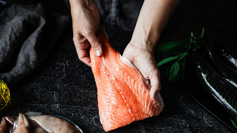 This old-school French dish combines salmon and puff pastry