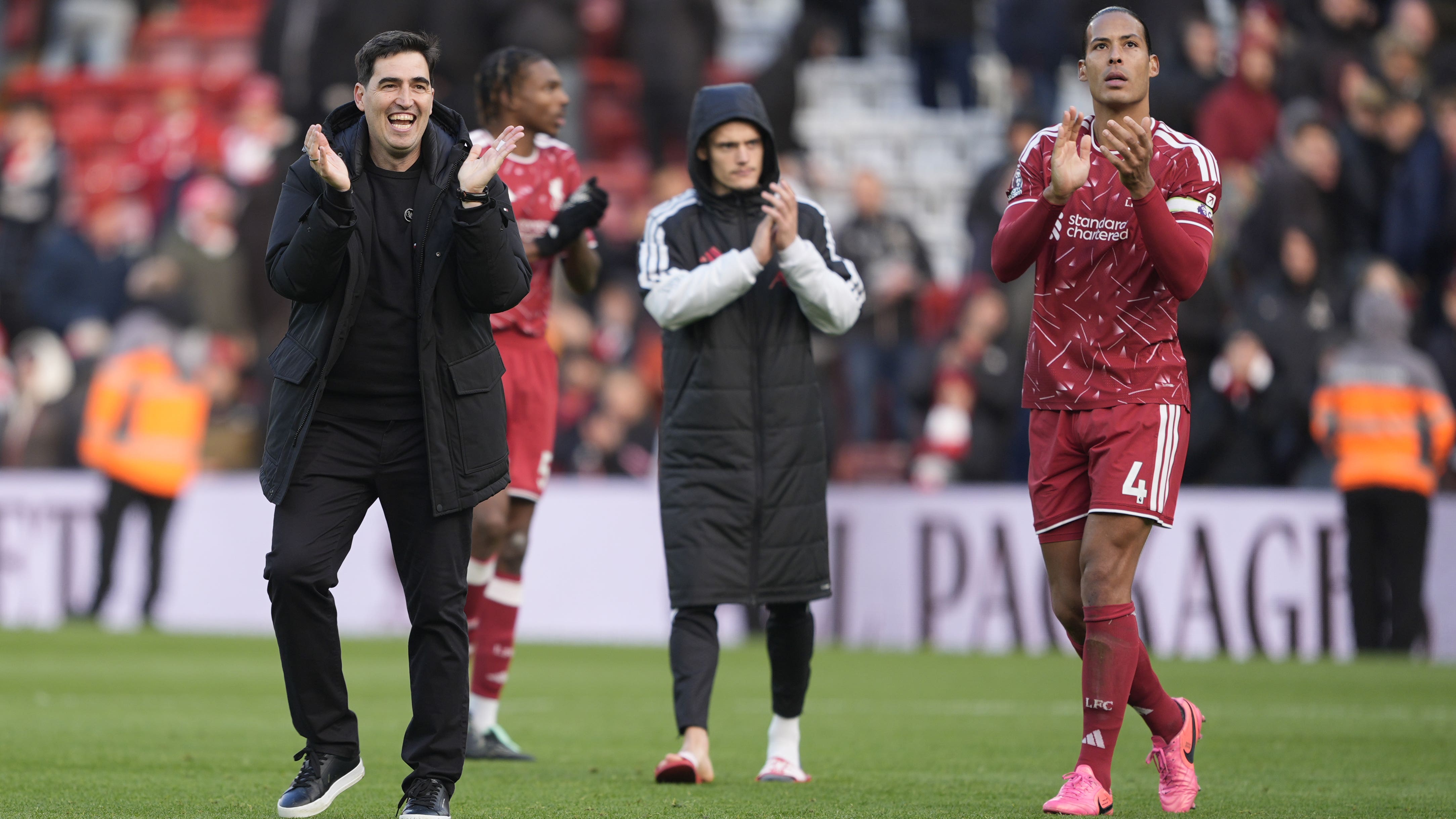 Andoni Iraola happy after his first league win at Anfield as Liverpool boss