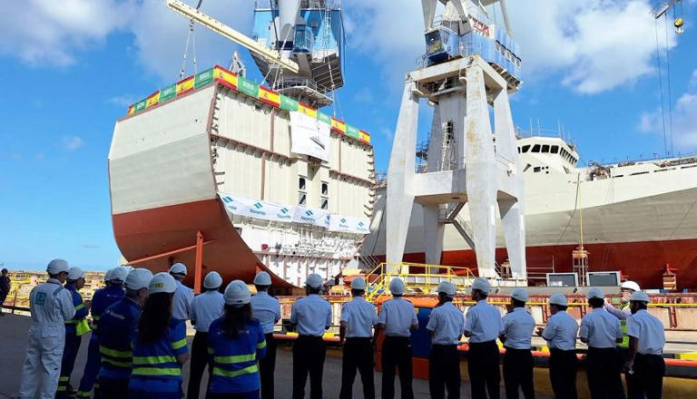 Navantia bota hoy la corbeta 'Neom', la séptima construida en San ...