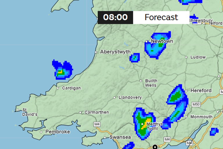 Met Office weather maps show when the next heavy rain is set to hit Wales