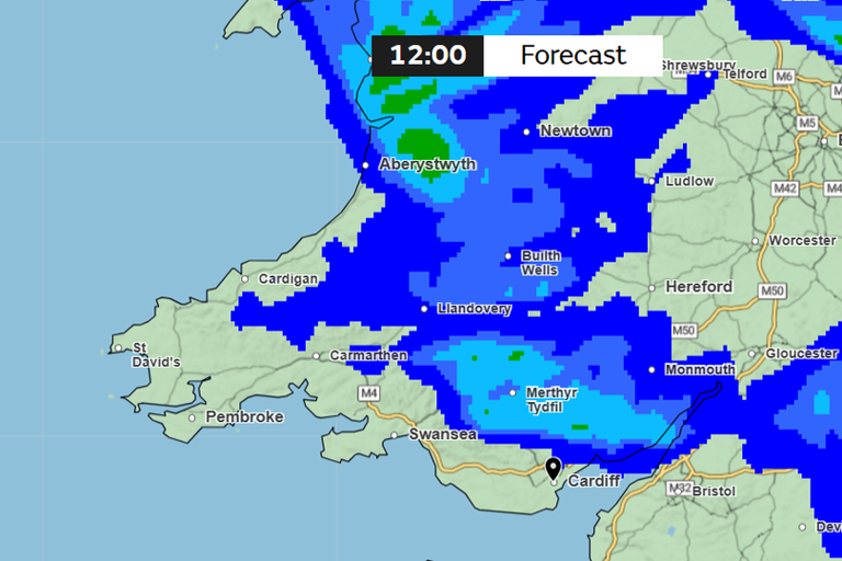 Met Office weather maps show when the next heavy rain is set to hit Wales
