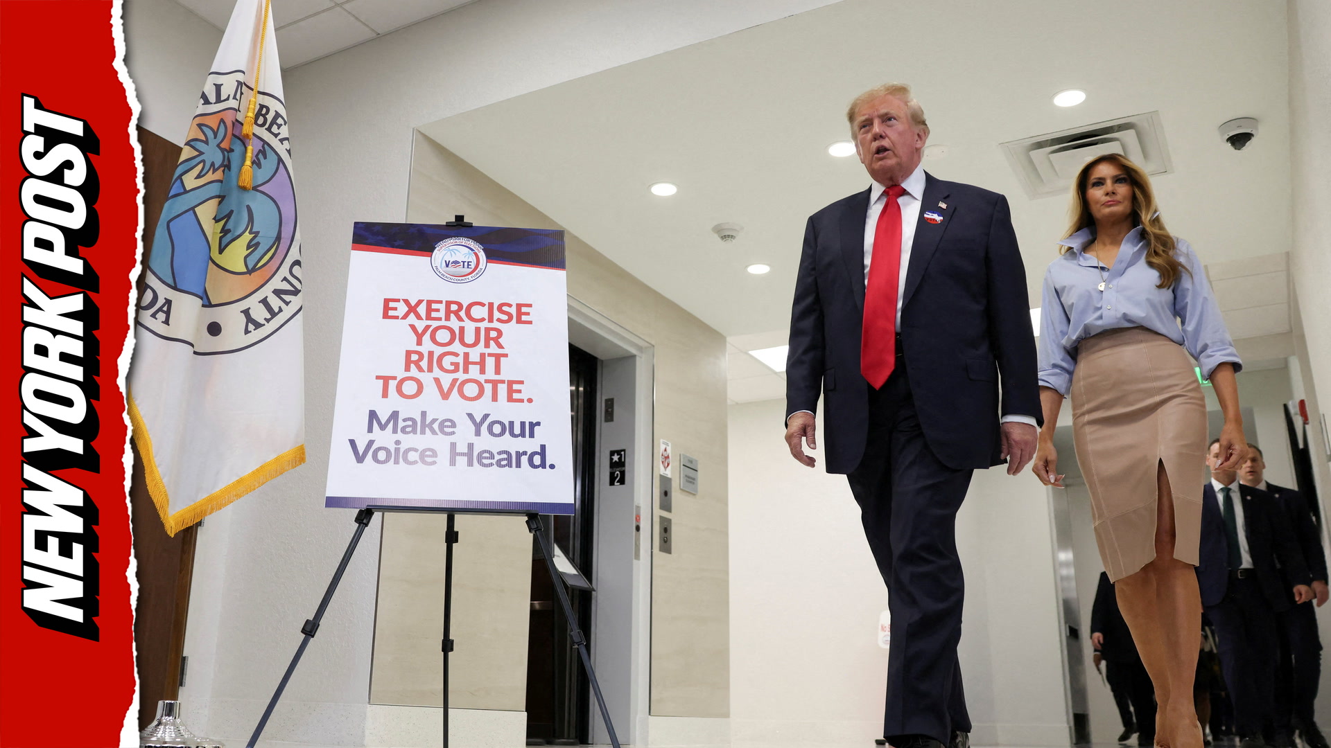 President Trump casts early ballot ahead of high-stakes midterm election