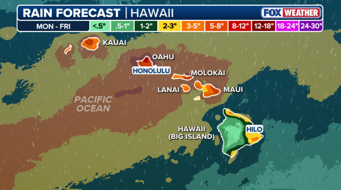 Tropical Depression Three-C takes shape as Hawaii faces growing flood ...