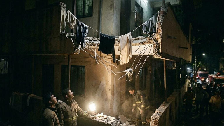 Five rescued after slab collapse at aging Bhayandar apartment complex