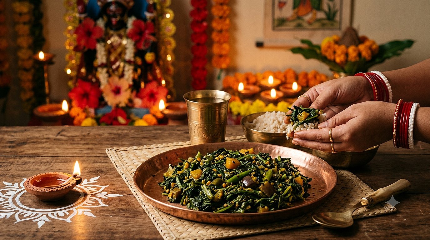 Choddo shak: Why do Bengalis eat fourteen greens before Kalipujo?