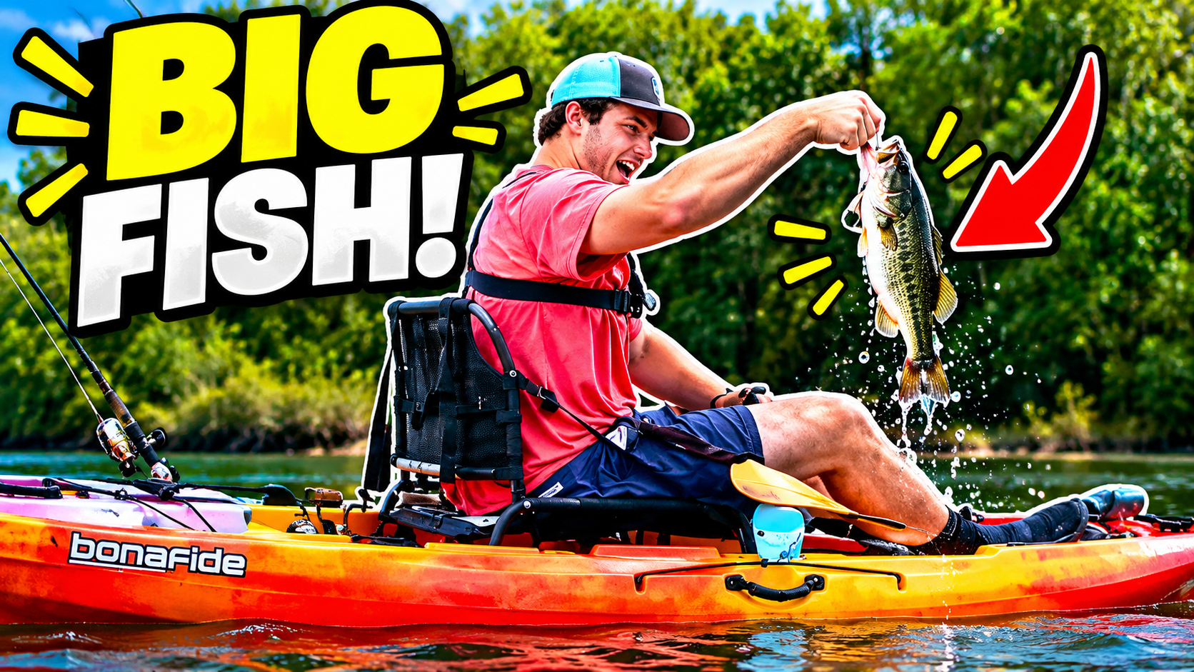 Sneaking under a highway bridge on a kayak 🛶🔥 (the ultimate fishing spot)