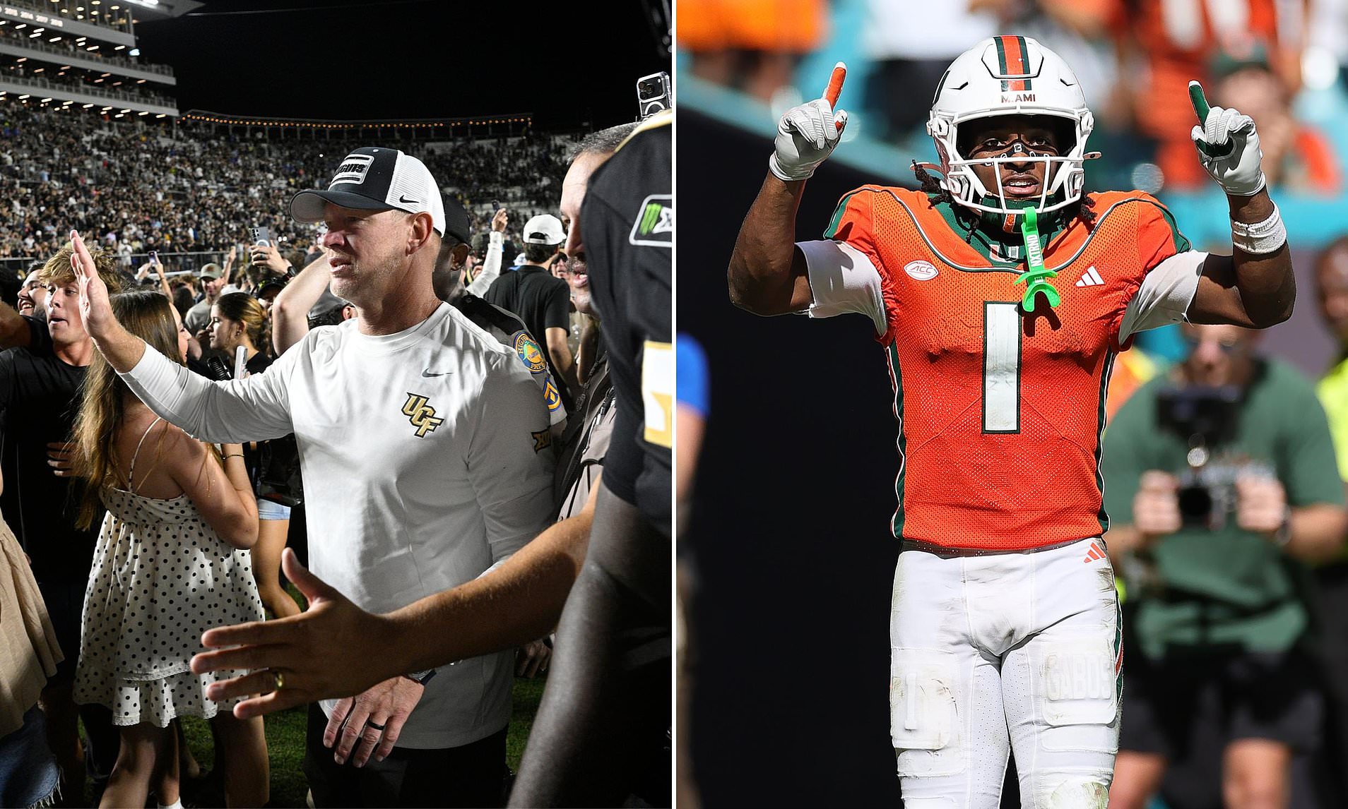 College football rankings revealed: BYU tumble as another wild weekend sparks shake-up of the top 25