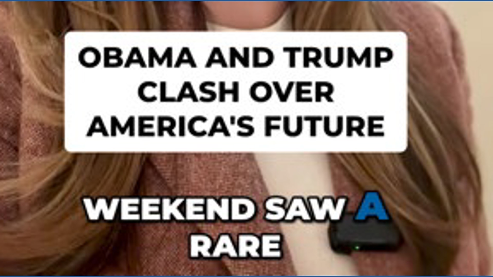 Obama, Trump campaign on competing visions
