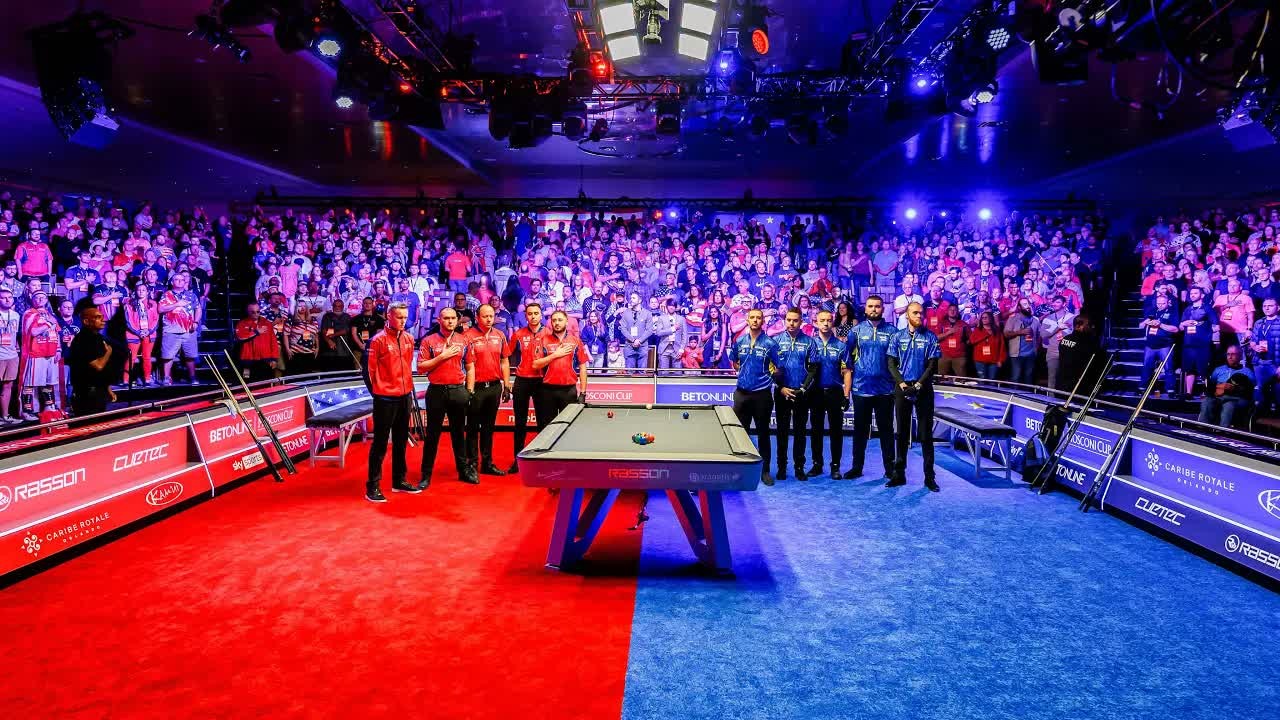 Throwback to Team USA vs Team Europe at the Mosconi Cup