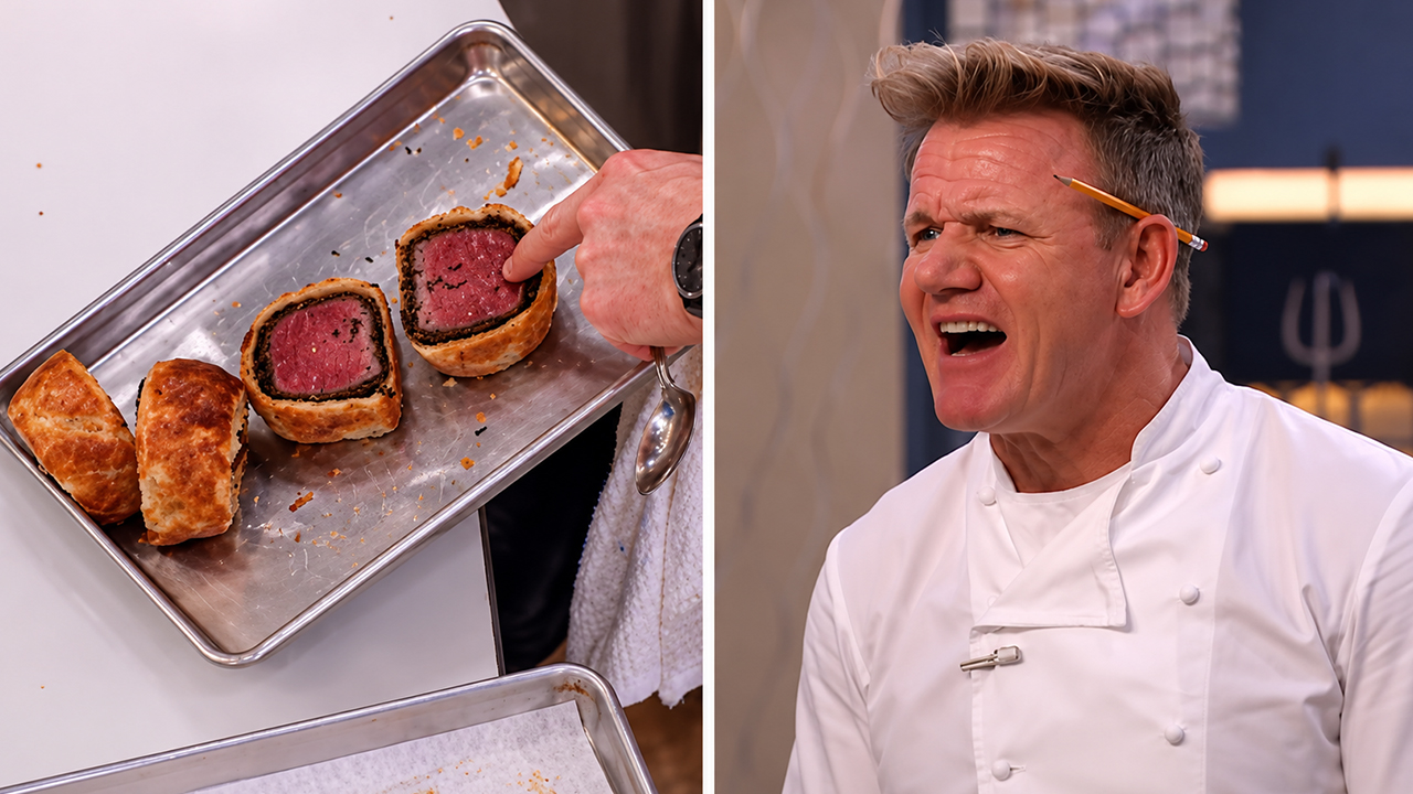Chef Ramsay’s blue kitchen turns into a natural disaster at service